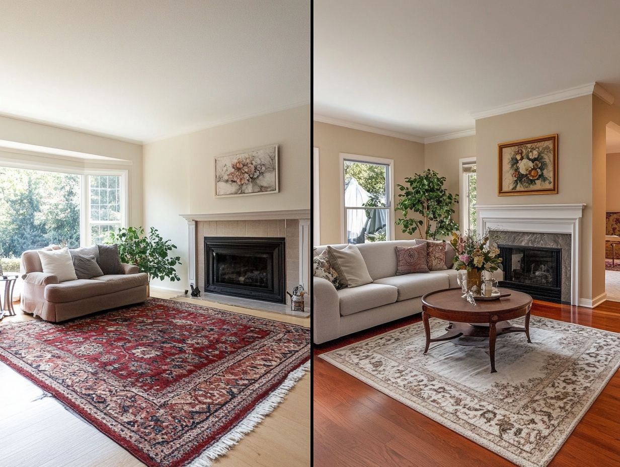 Before and After Home Staging Transformations