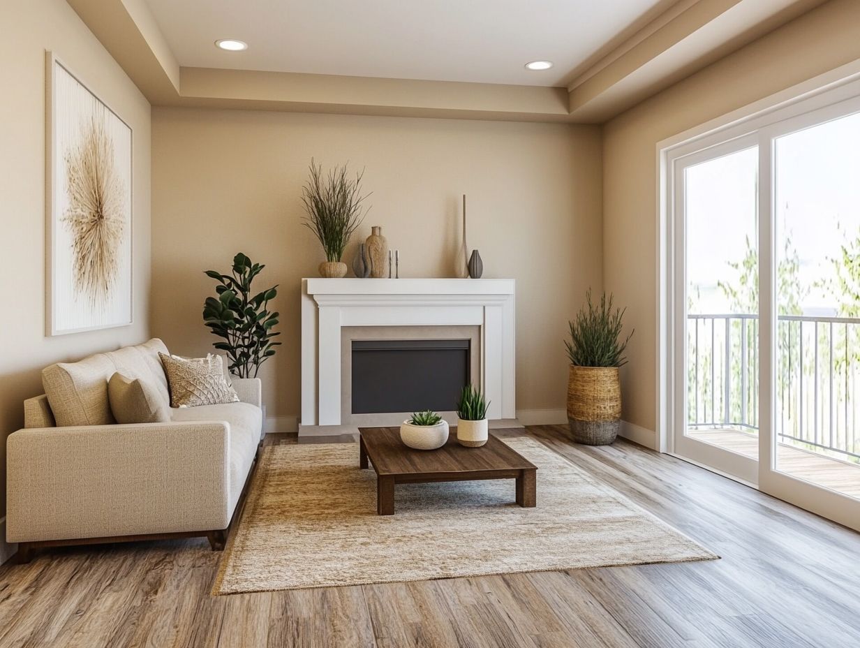 Creating a focal point in home staging