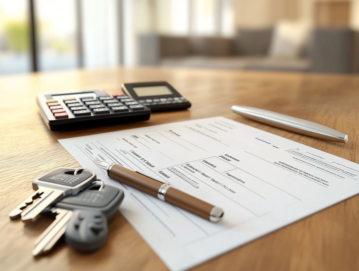 Illustration of key elements of a mortgage agreement