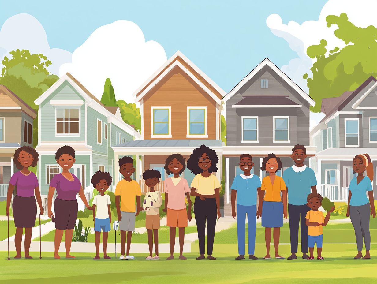 Visual representation of housing demand and supply influenced by demographic shifts