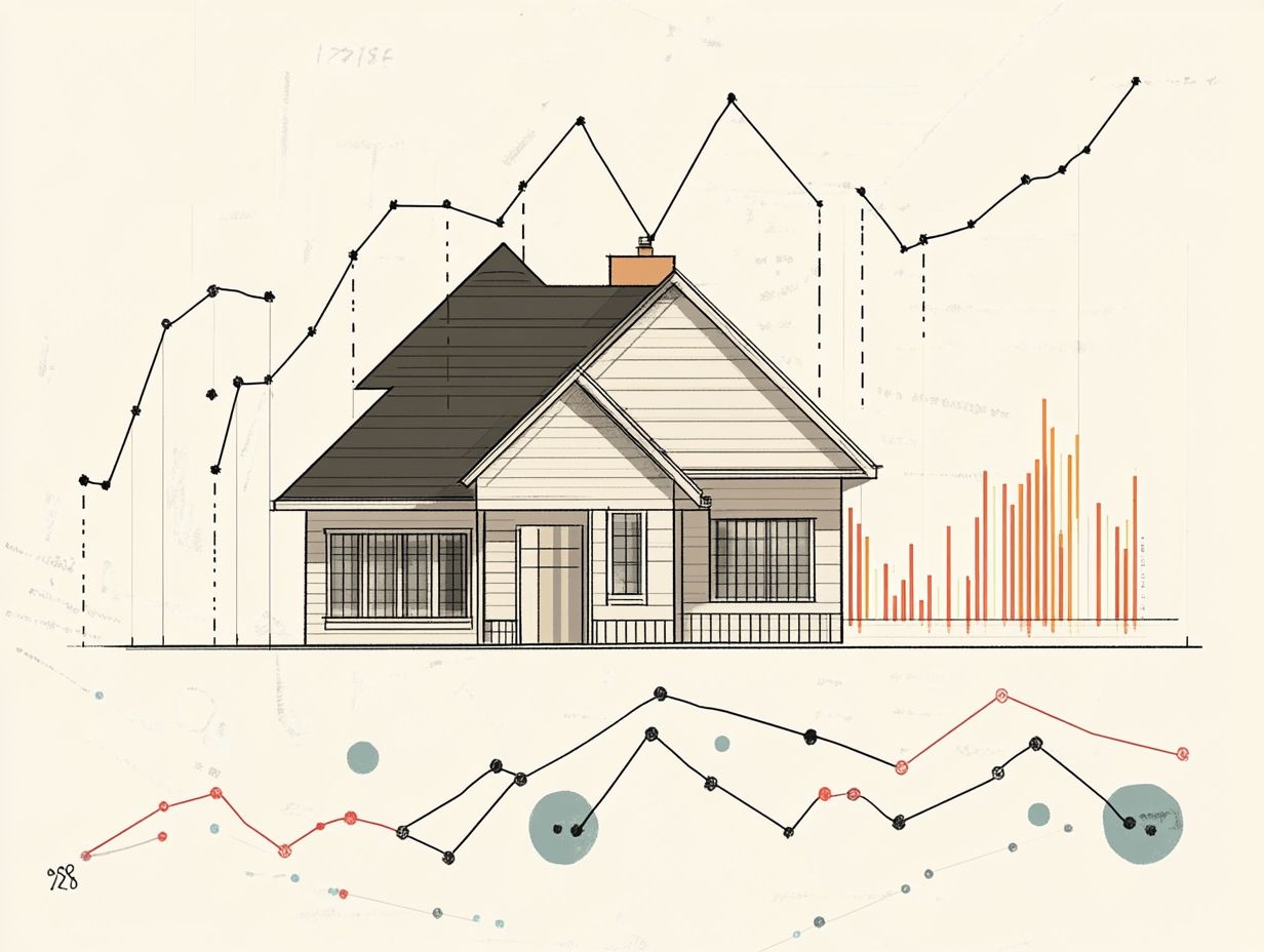 Diagram showing key takeaways regarding inventory levels and home prices