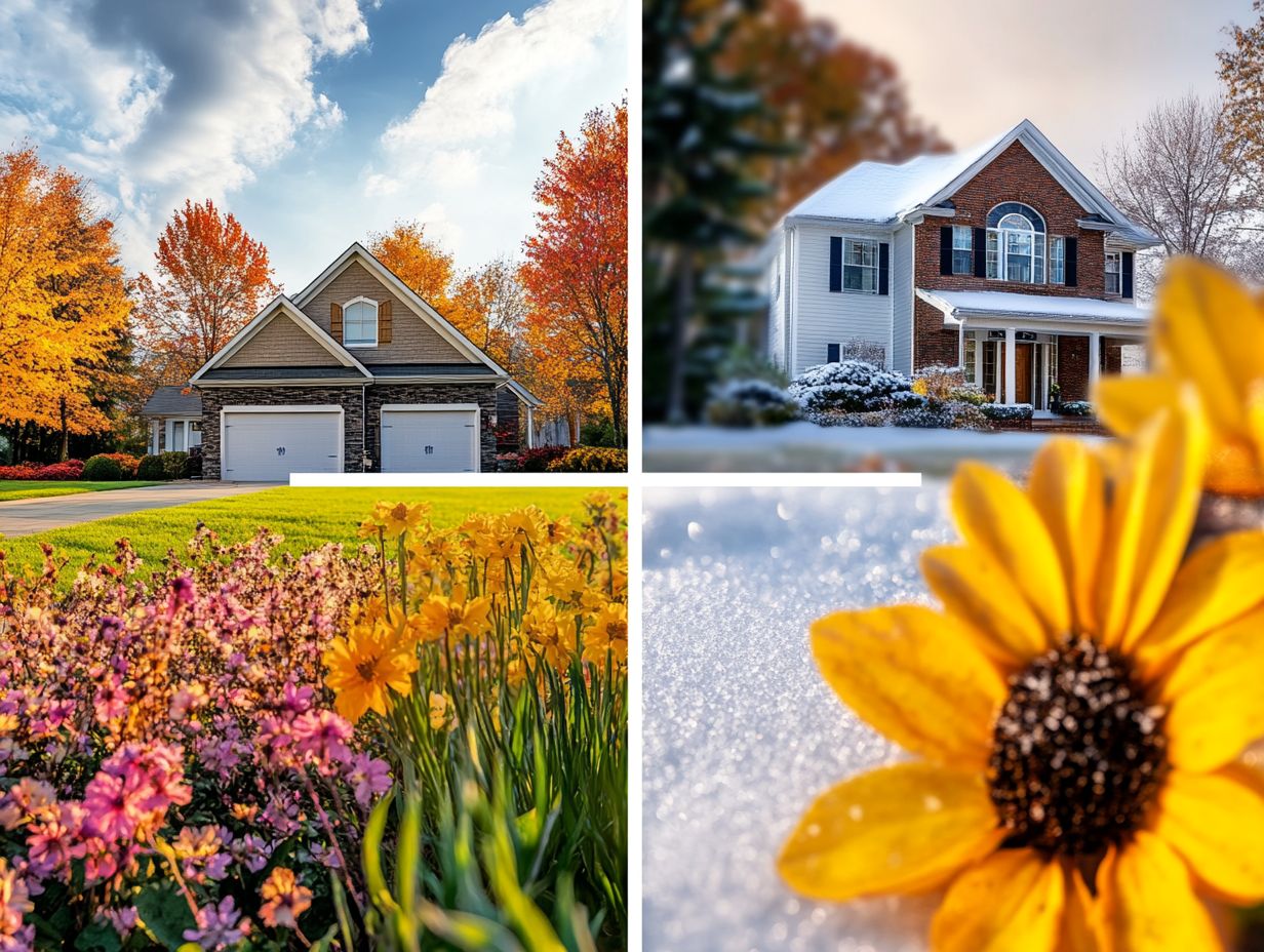 How do seasonal changes affect home inspections?