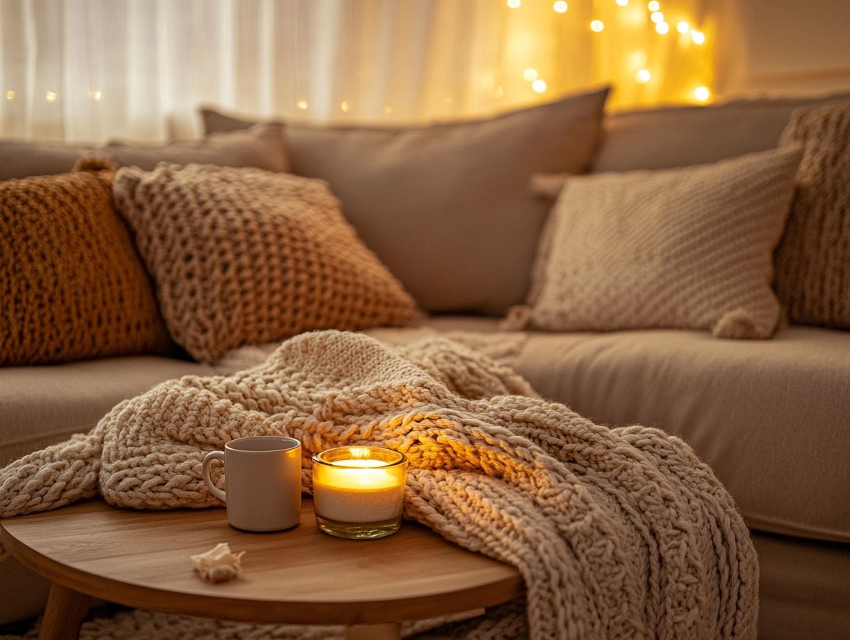 Cozy atmosphere for staging