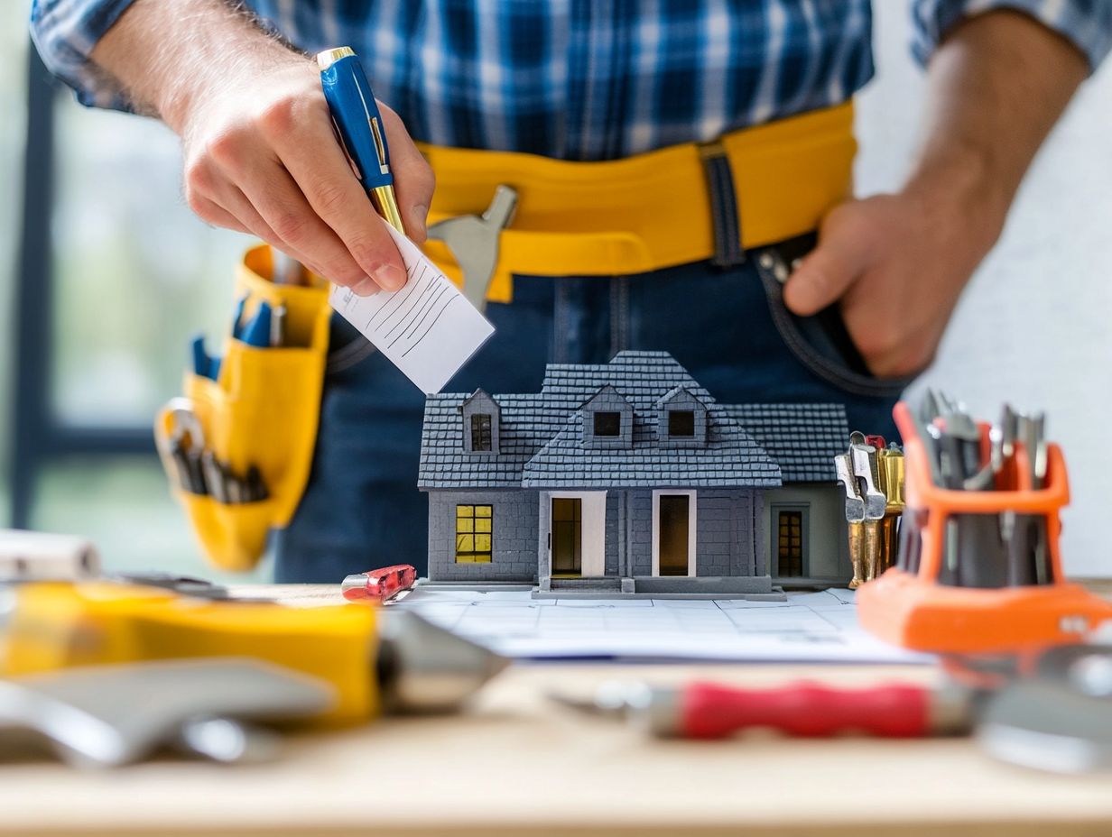 A budget plan for home repairs