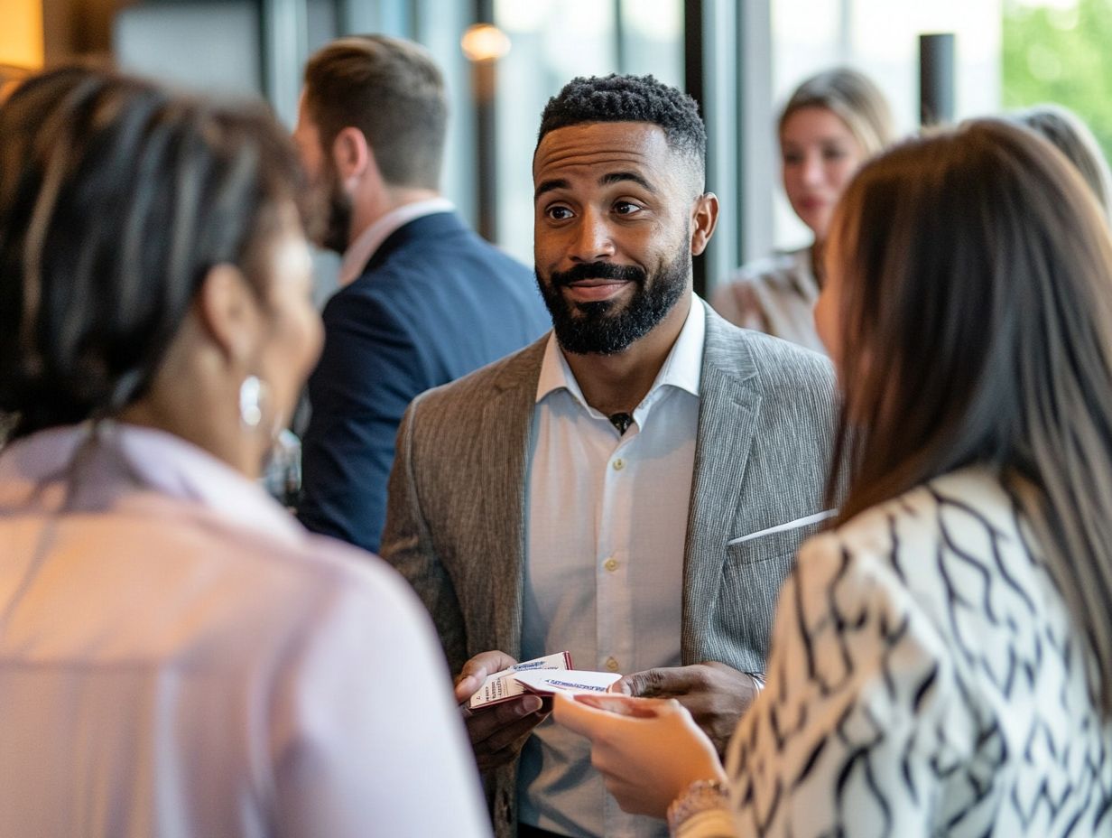 A gathering of professionals at a networking event