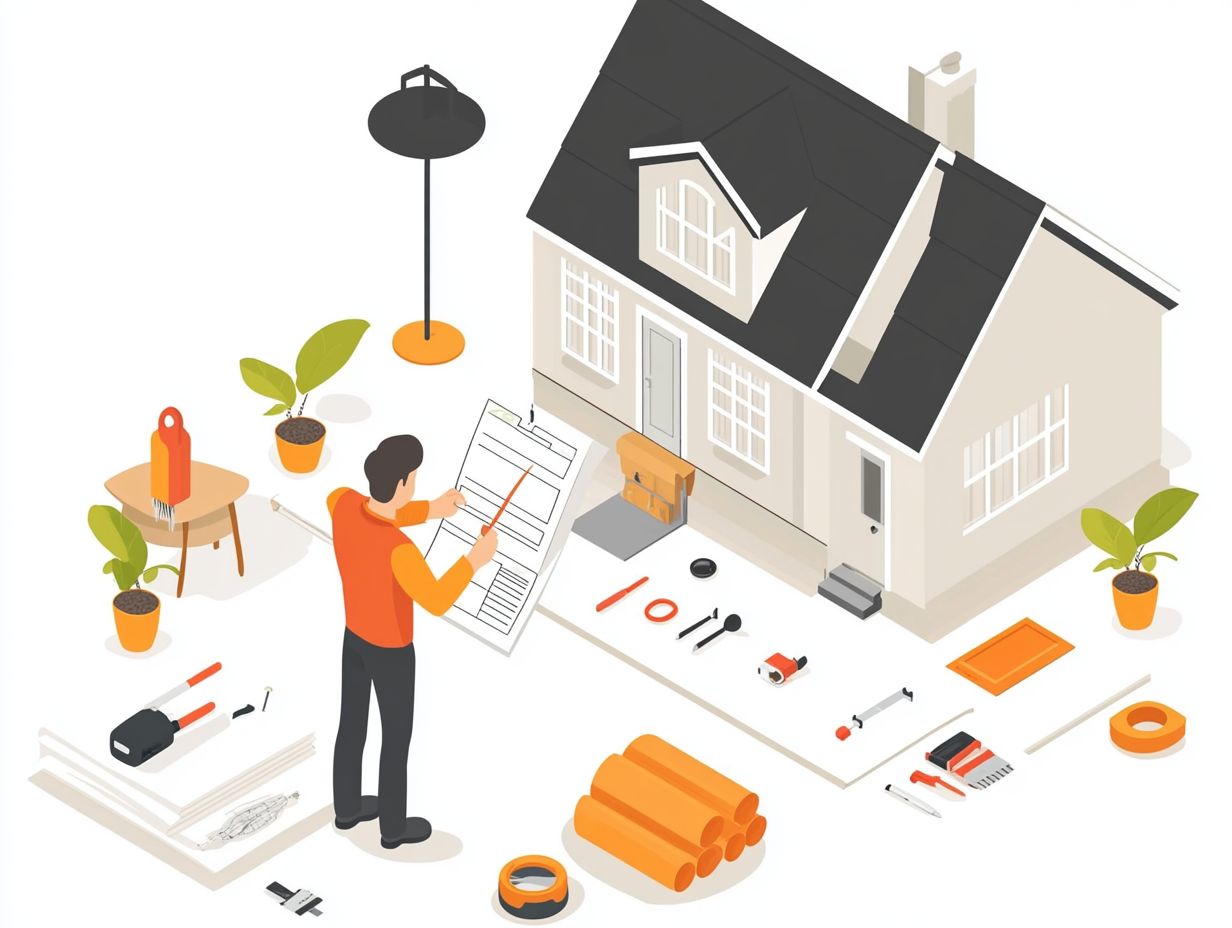 Infographic on preparing for a home inspection.