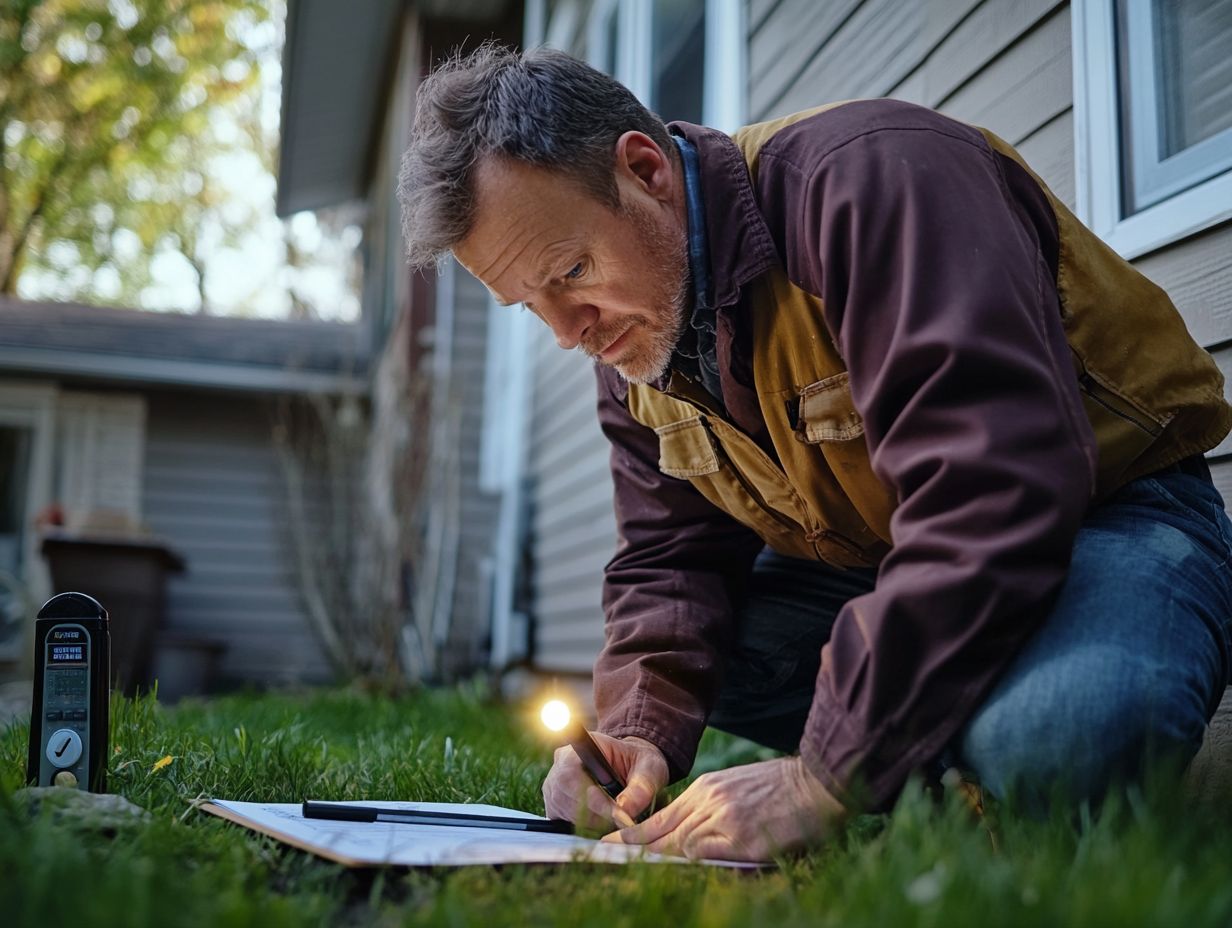 A comprehensive view of walls, floors, and ceilings during home inspection