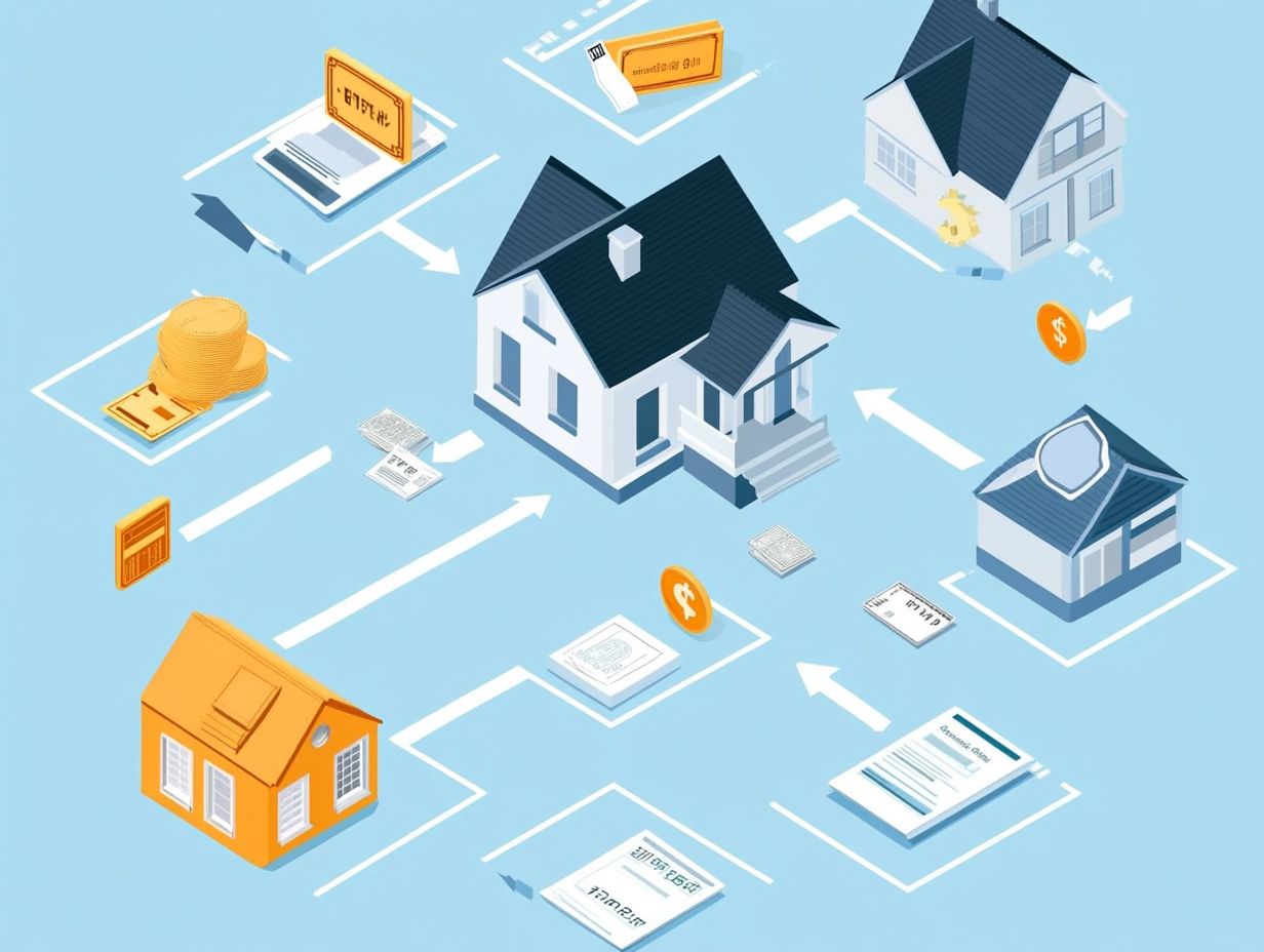 Illustration of different mortgage loan structures