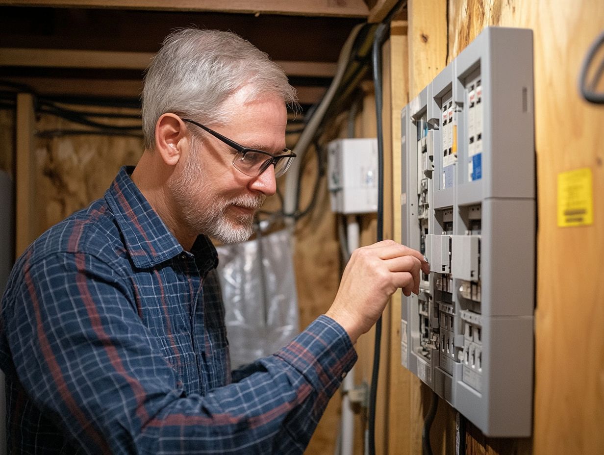 Image illustrating recommended frequency of electrical inspections