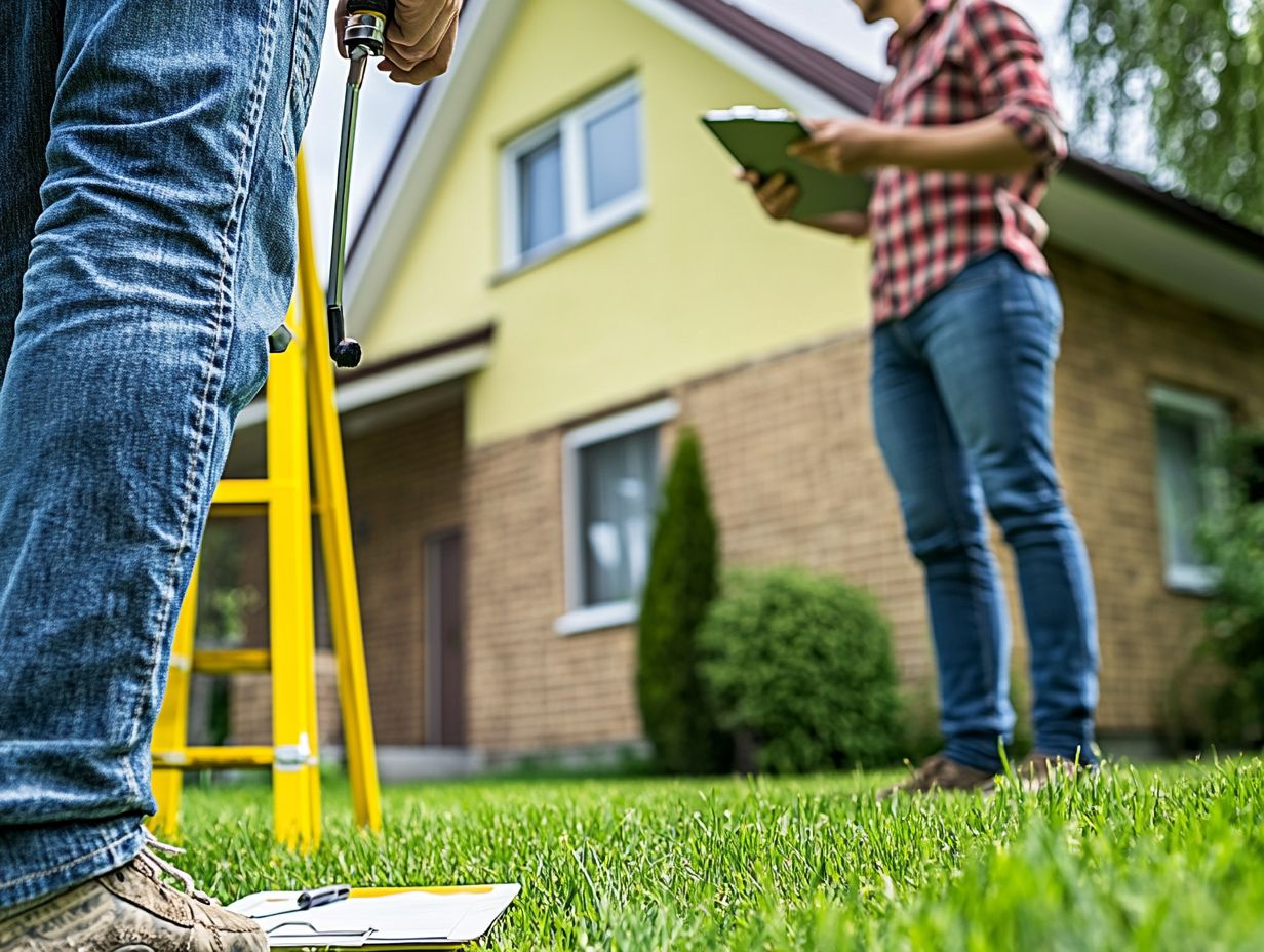 A Qualified Home Inspector at Work