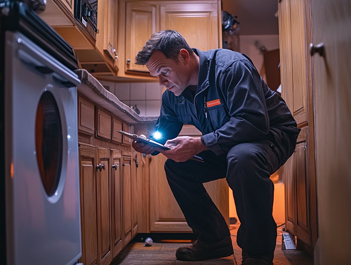 An inspector evaluating a property's electrical system during a home inspection