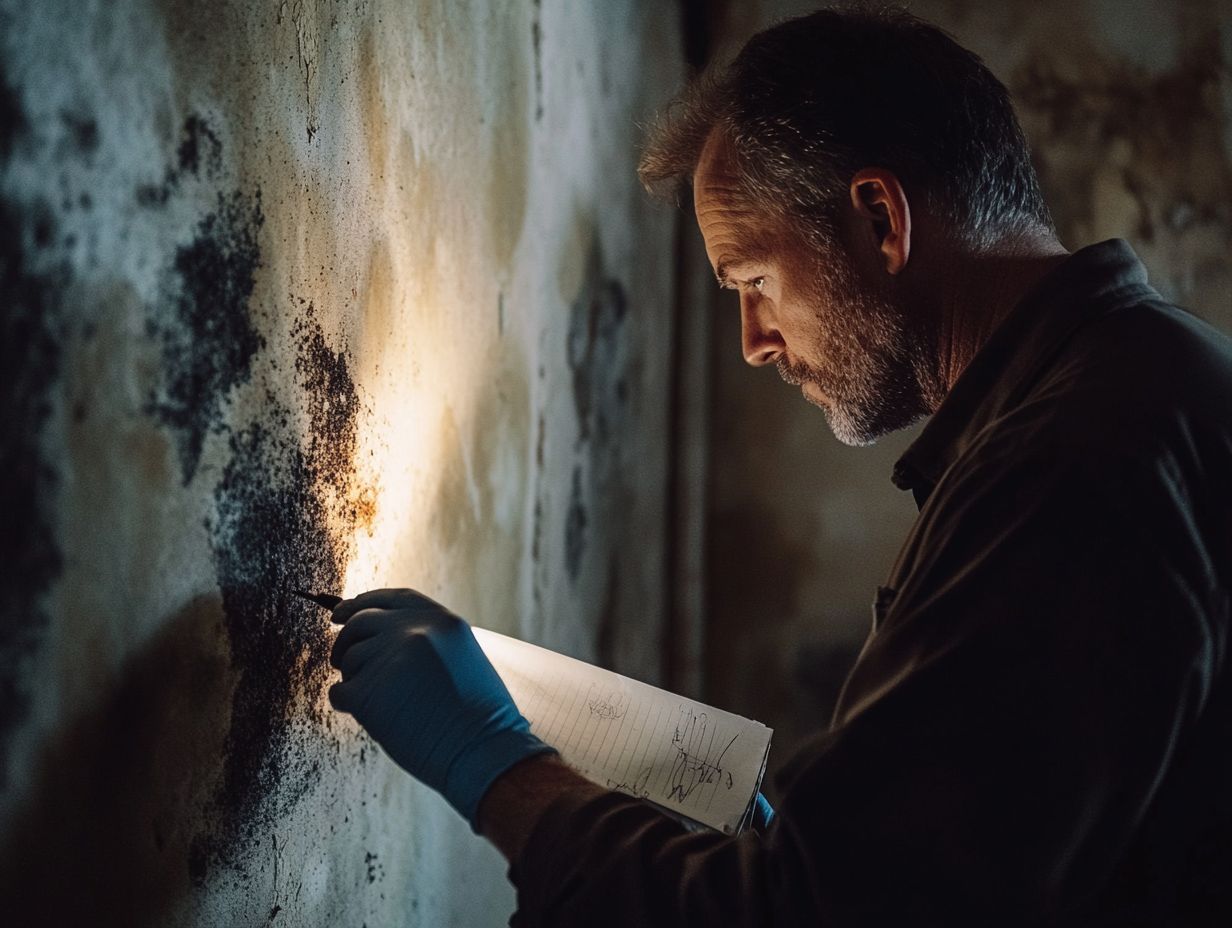 Expert conducting a mold inspection to ensure a safe home.