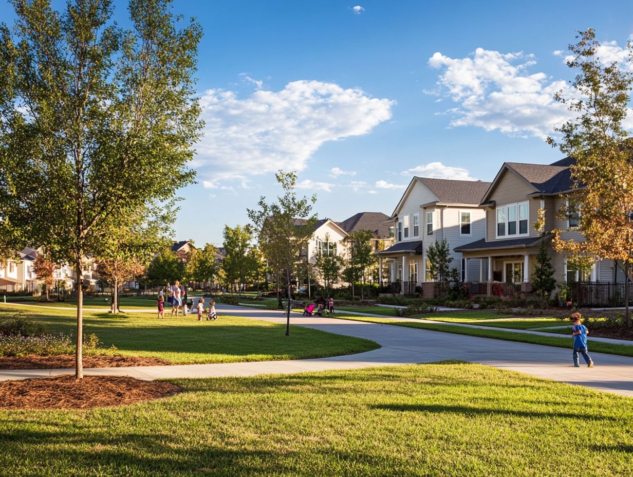 An illustration showing factors behind the rise in suburban housing demand