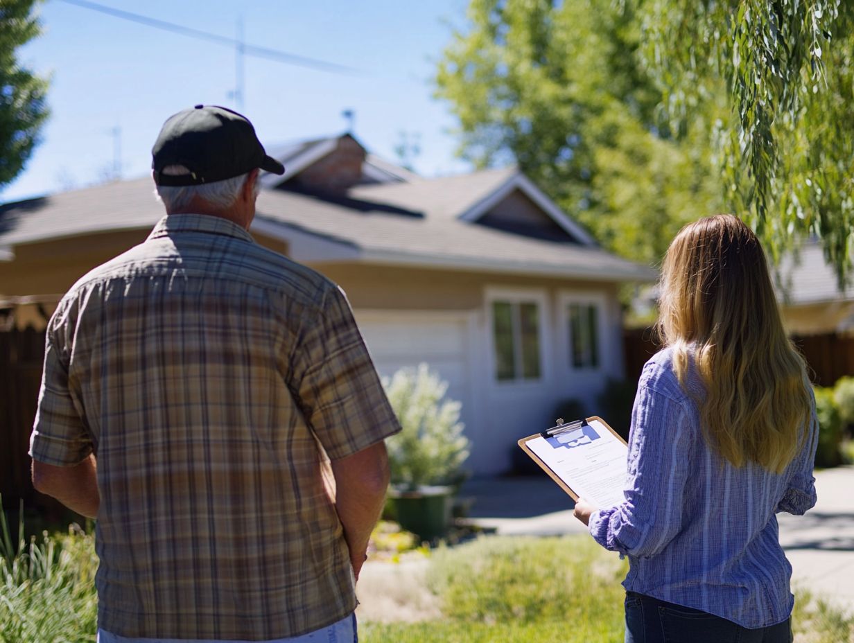 A home inspector checking a property