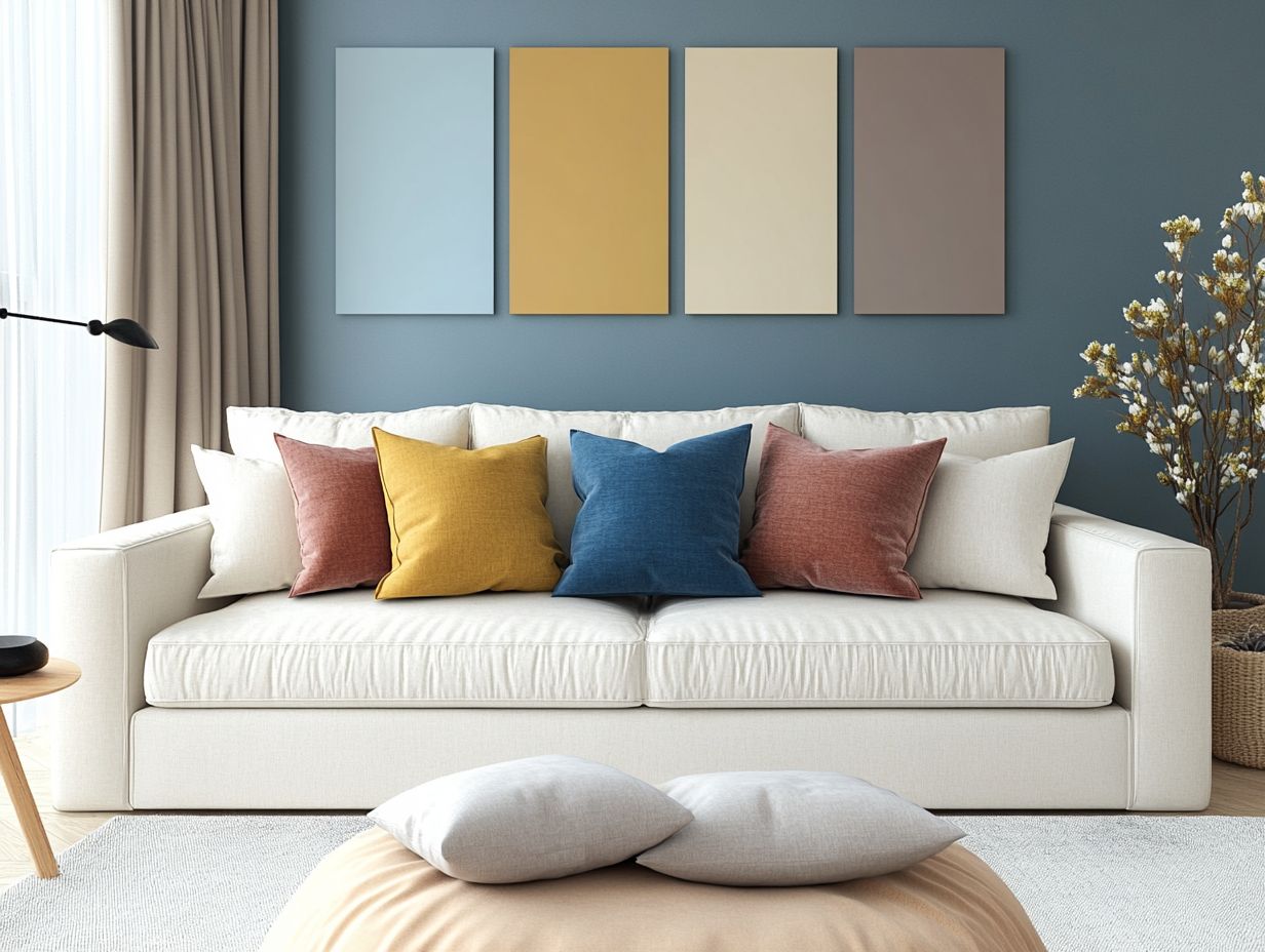 Illustration of key takeaways for home staging color palettes