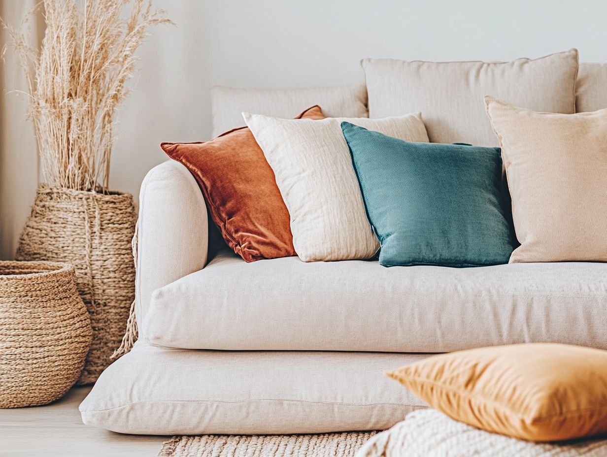 A beautifully staged living room showcasing effective color palette choices