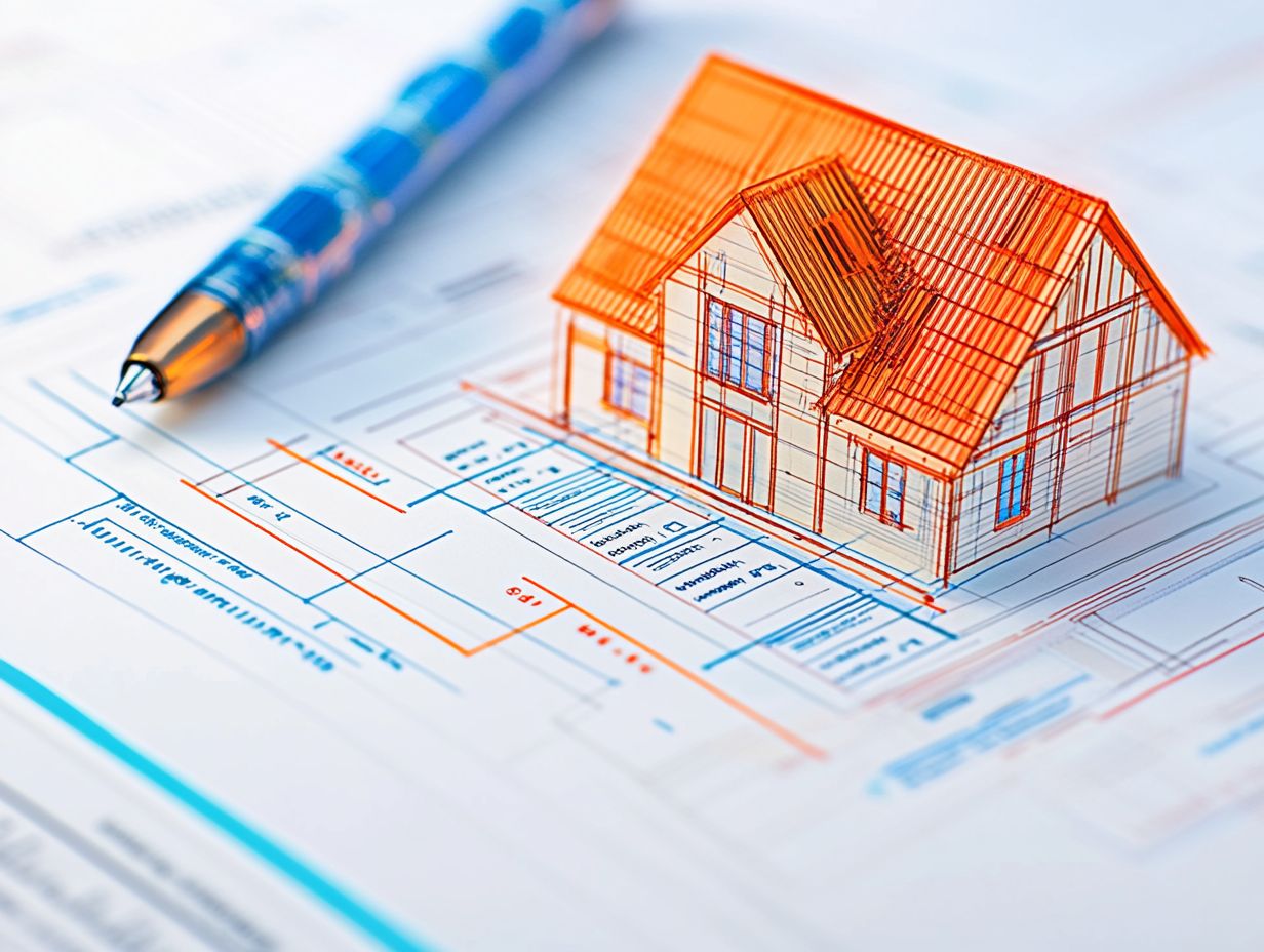 Illustration of a home inspection report highlights