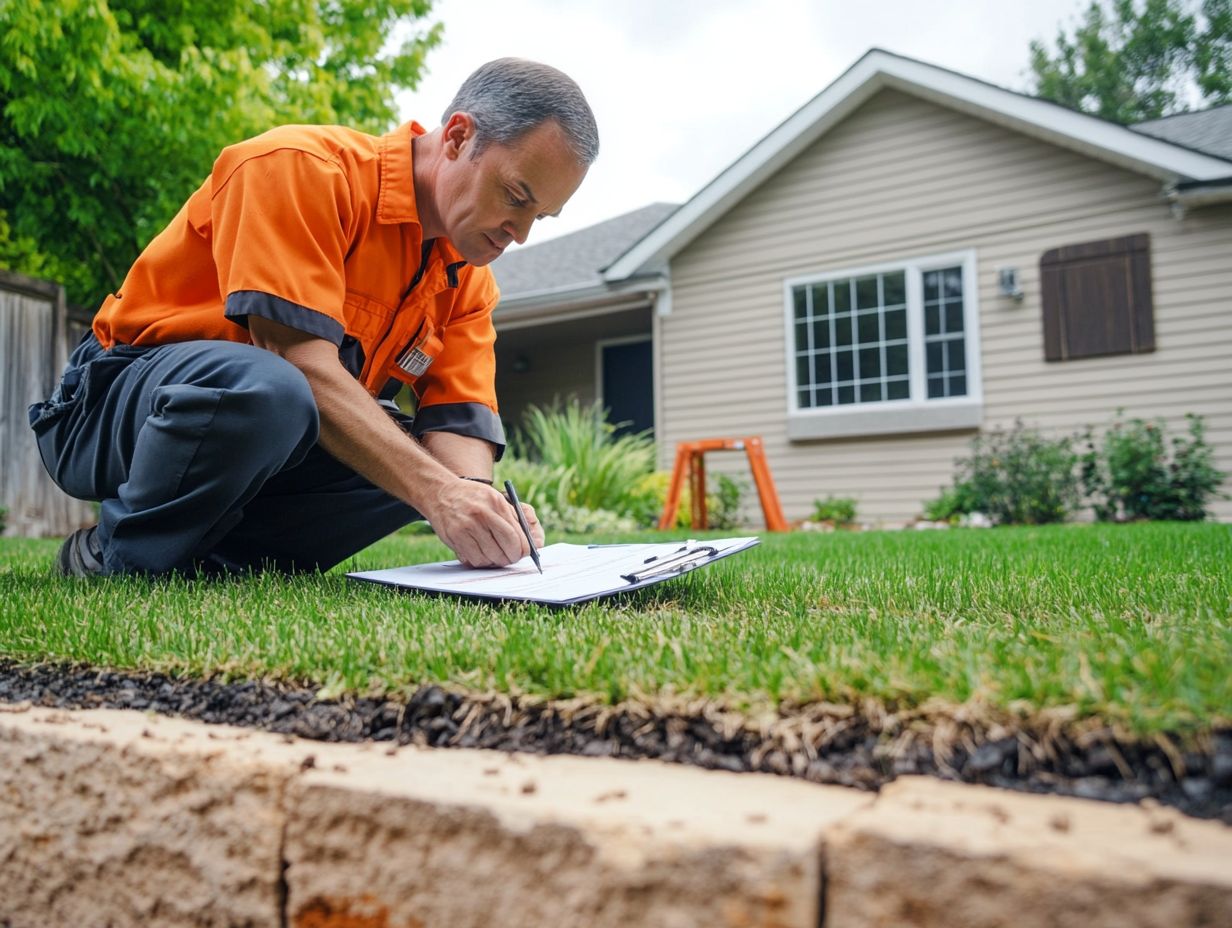 Home inspection overview showing appliances, attic, and crawl space