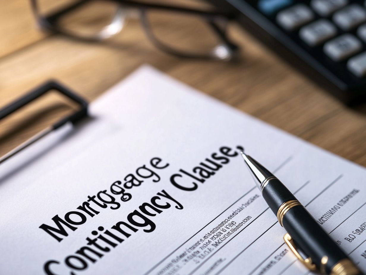 A visual guide providing tips for buyers and sellers when negotiating mortgage contingency clauses.