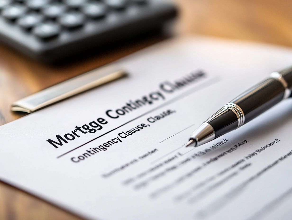 Conditions in a mortgage contingency clause