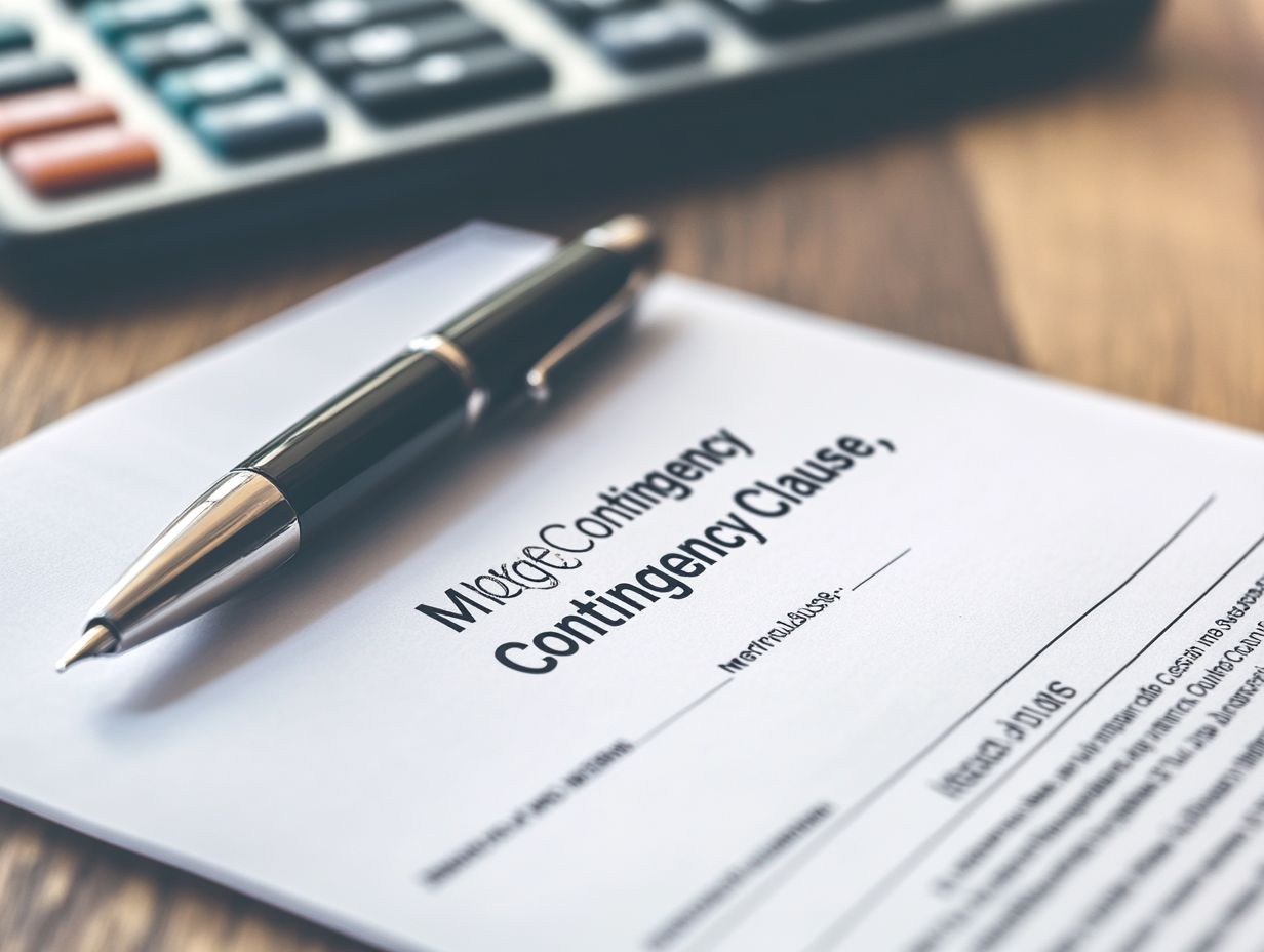 An illustration showing the advantages of including a mortgage contingency clause in real estate transactions.